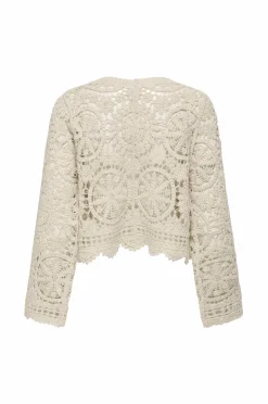 Only Kardigan onlWaterly LS Crochet Tie Cardigan