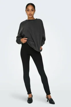 Only Leggings Onlpeony Life HW Rib Zip Legging CC