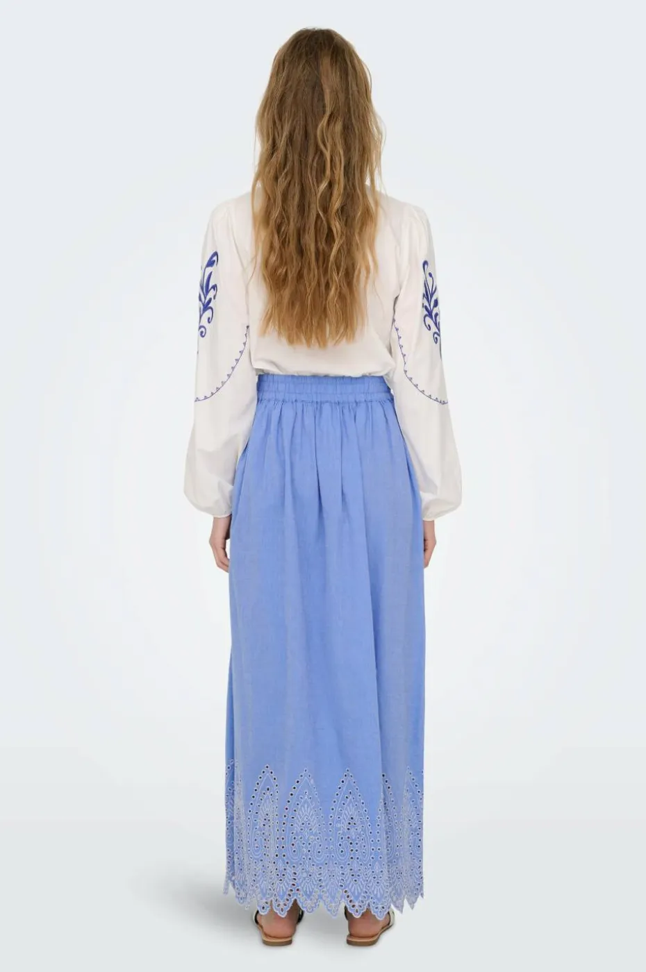 Only Maxi skjørt onlTulum Emb Maxi Skirt