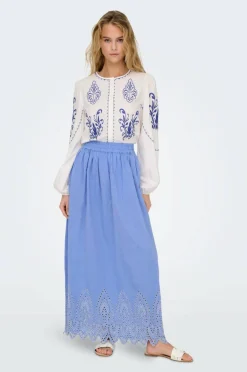 Only Maxi skjørt onlTulum Emb Maxi Skirt