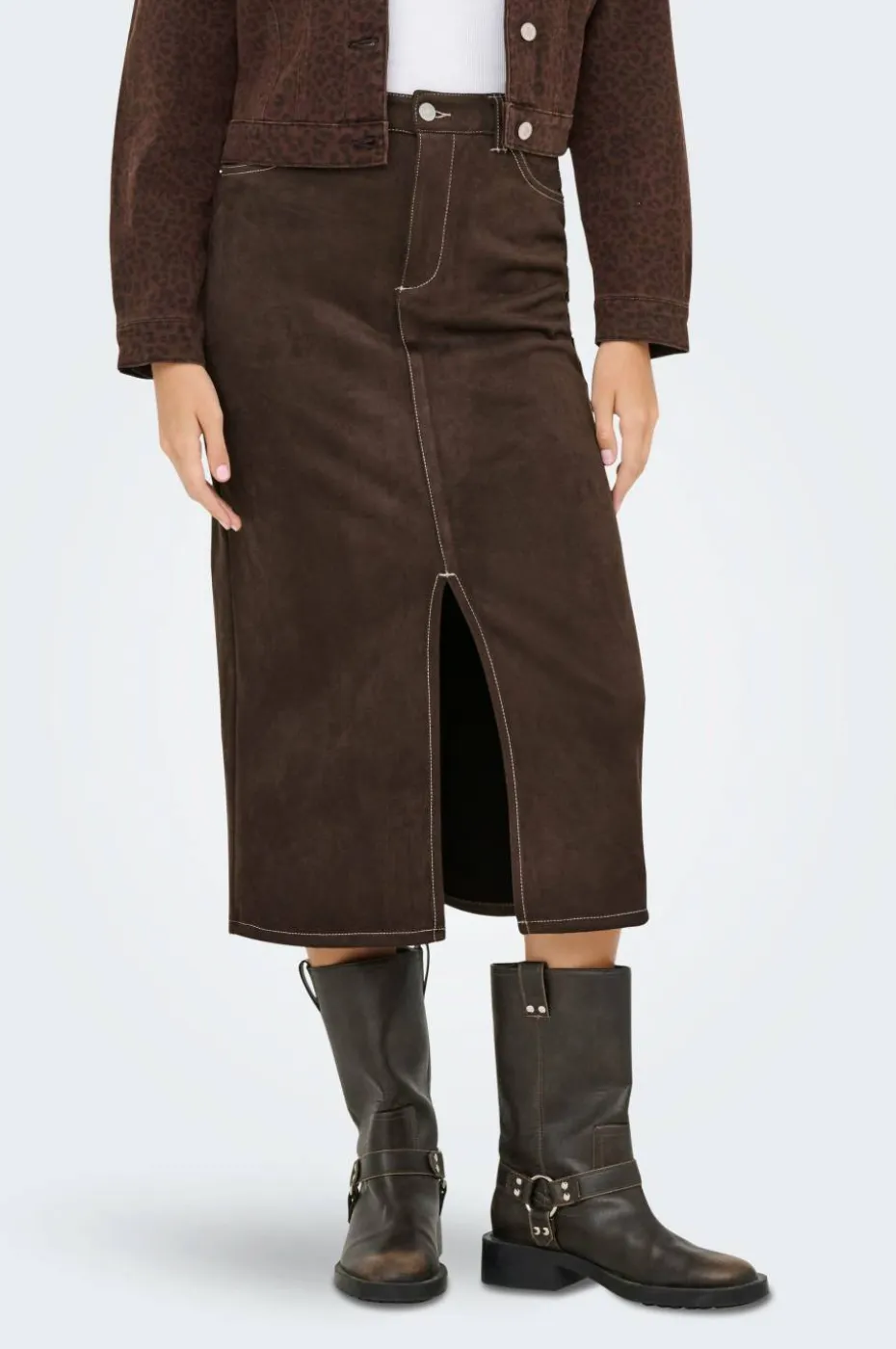 Only Skjørt onlStina Life MW Faux Suede Skirt