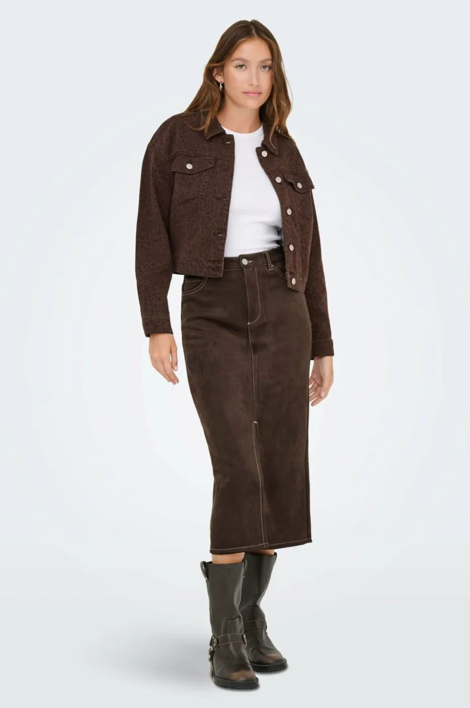 Only Skjørt onlStina Life MW Faux Suede Skirt