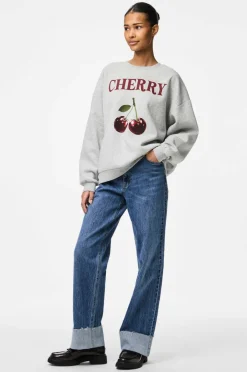 pieces Collegegenser pcForina LS O-neck Sweat Jrs D2d FS