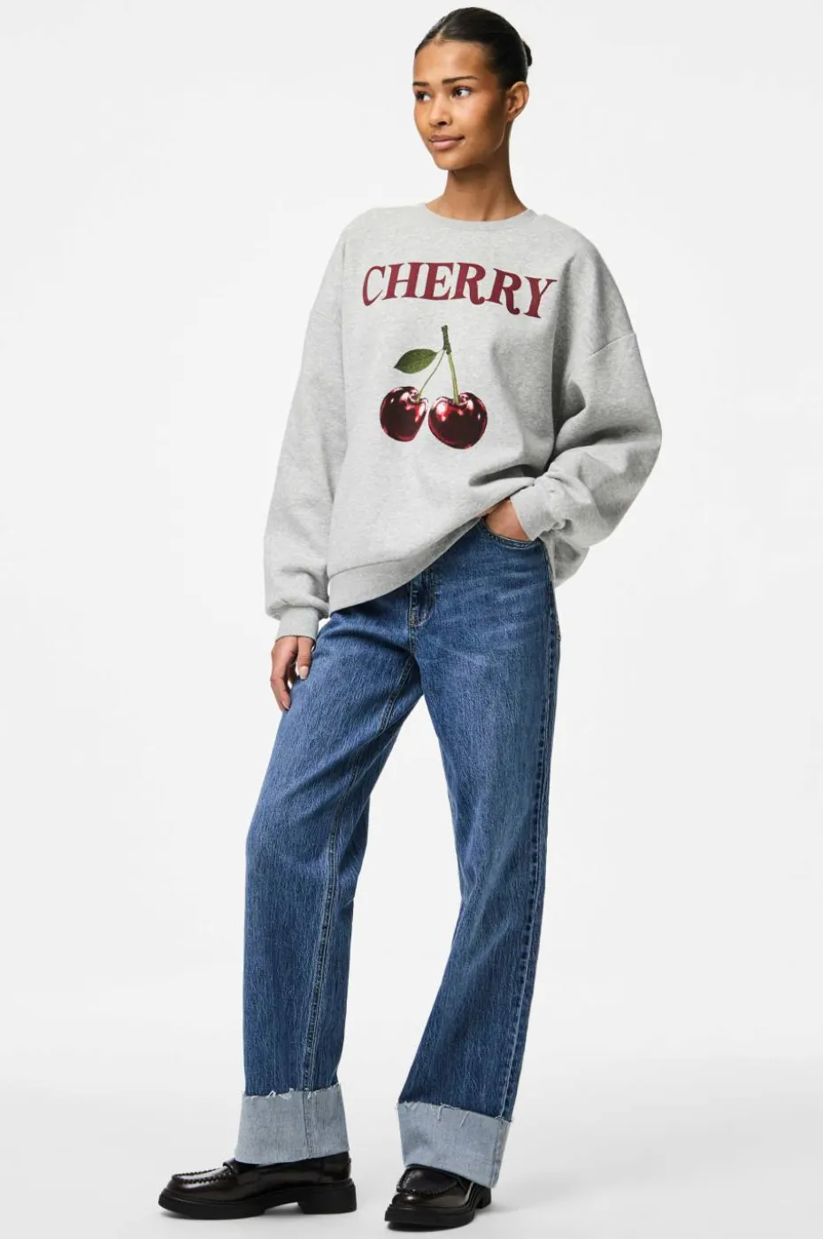 pieces Collegegenser pcForina LS O-neck Sweat Jrs D2d FS
