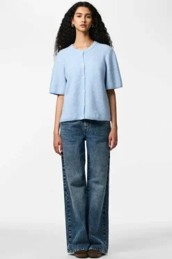 pieces Kardigan pcSilly SS O-neck Knit Cardigan