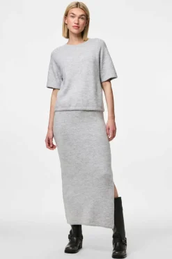 pieces Skjørt pcMikela MW Ankle Slit Knit Skirt M