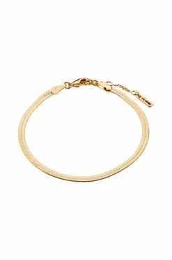 Pilgrim Armbånd Joanna Flat Snake Chain Bracelet Gold-plated