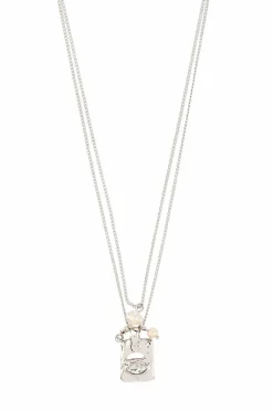 Pilgrim Halskjede Fire Necklace 2-in-1 Set Silver-plated