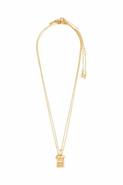 Pilgrim Halskjede Fire Necklace 2-in-1 Set Gold-plated