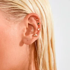 Pilgrim Mansjettøreringer Evon Ear Cuff 4-in-1 Set Gold-plated