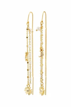 Pilgrim Øreringen Mylan Chain Earrings Gold-plated