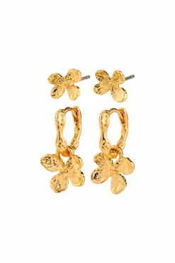 Pilgrim Øreringer Ajani Earrings 2-in-1 Set Gold-plated