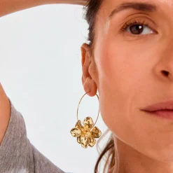 Pilgrim Øreringer Lunith Earrings Gold-plated