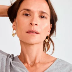 Pilgrim Øreringer Nova Earrings Gold-plated