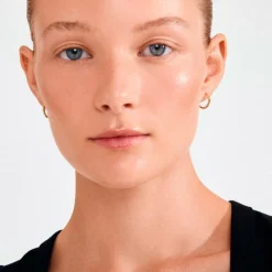 Pilgrim Øreringer Nova Hoop Earrings Gold-plated