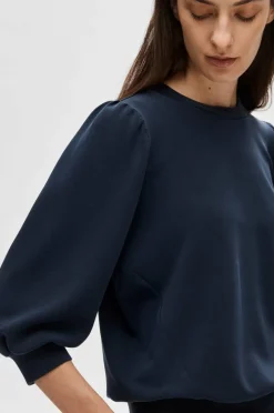 Selected Women Collegegenser slfTenny 3/4 Sweat Top