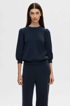 Selected Women Collegegenser slfTenny 3/4 Sweat Top