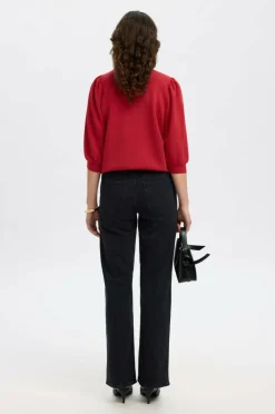 Selected Women Collegegenser slfTenny 3/4 Sweat Top