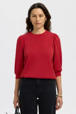 Selected Women Collegegenser slfTenny 3/4 Sweat Top
