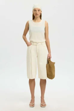 Selected Women Jeans-shorts slfTenna MW Bermuda