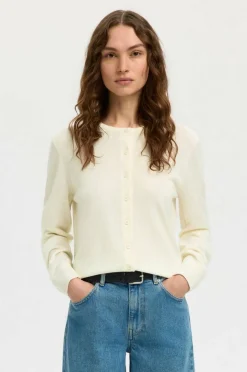Selected Women Kofte slfThea LS Knit Merino