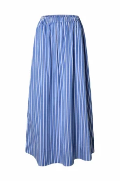 Selected Women Maxi skjørt Slffia HW Striped Ankle Slit Skirt