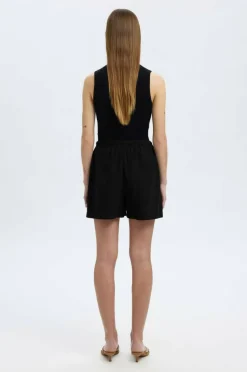 Selected Women Shorts i lin slfLuisa MW Linen Blend String Shor