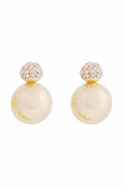 Snö of Sweden Øredobber Bennet Small Crystal Double Ear
