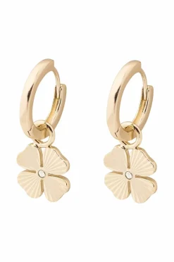 Snö of Sweden Øreringer Rule Clover Pendant Ear