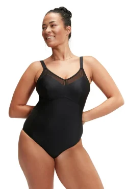 Speedo Badedrakt Shaping Mesh Detail 1 Piece
