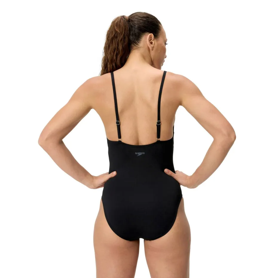 Speedo Badedrakt Solid Scoop Neck One Piece