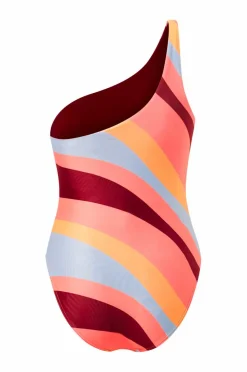 Speedo Badedrakt Womens Printed Asymmetric 1 Piece