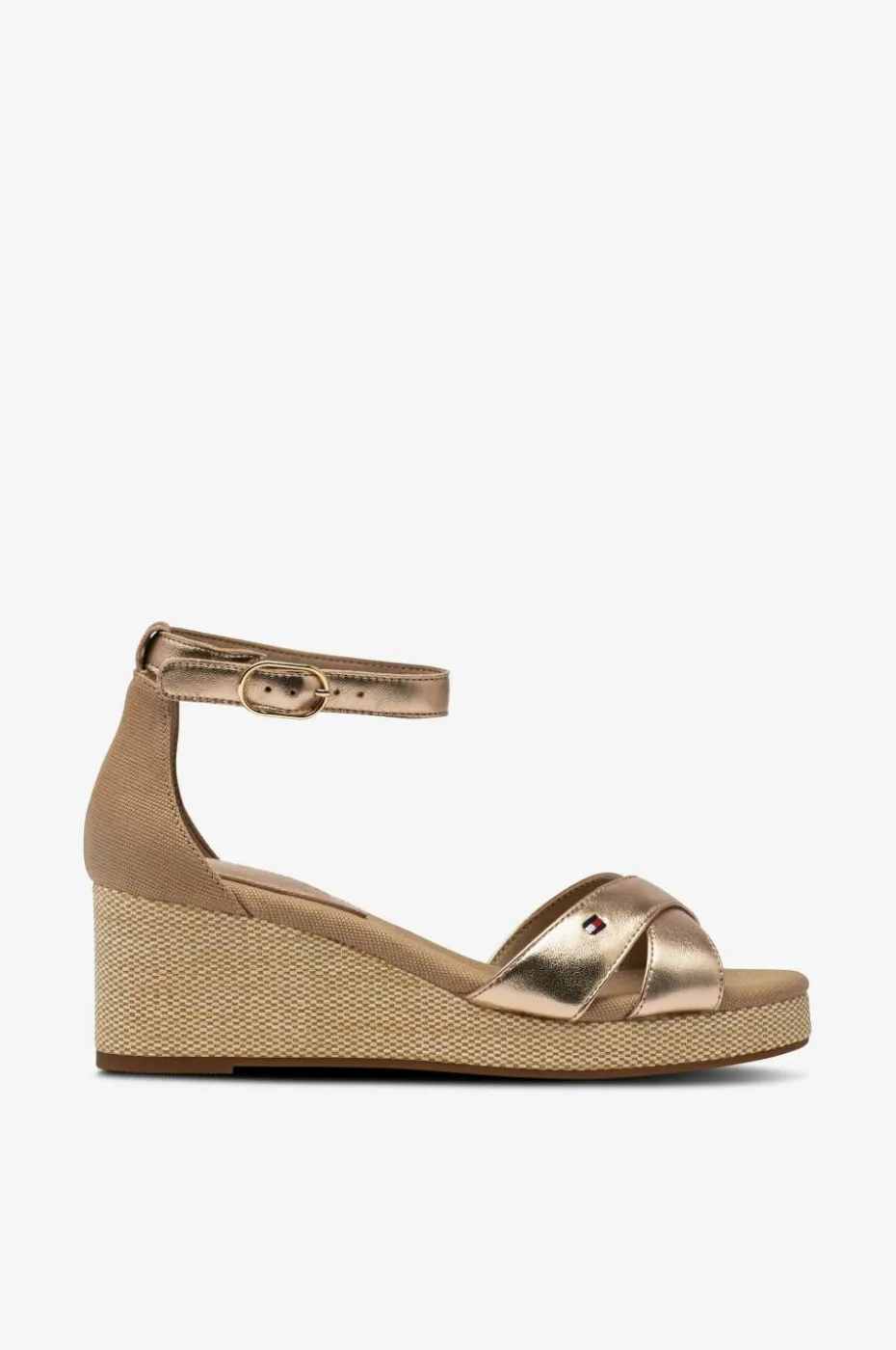 Tommy Hilfiger Sandaletter Flag Metallic Mid Wedge Espad