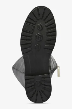 Tommy Hilfiger Støvler TH Logo Leather Long Boot