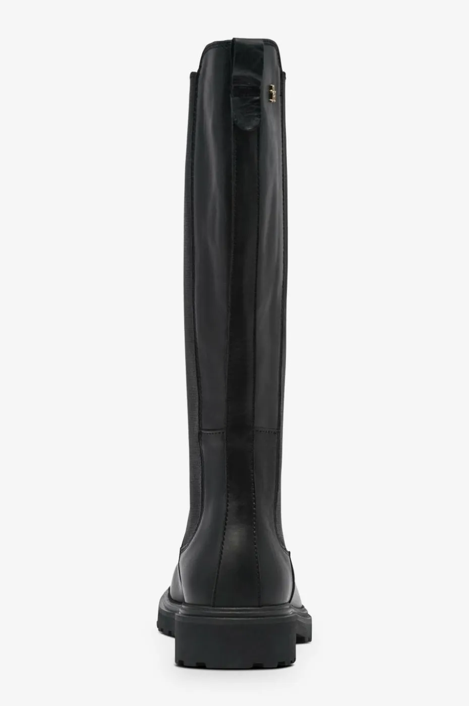Tommy Hilfiger Støvler TH Lthr Cleated Long Boot