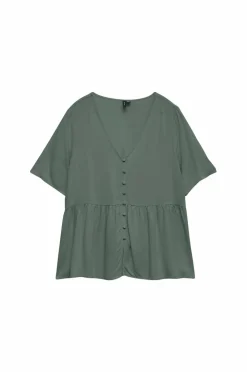 Vero Moda Bluse vmAlba SS Peplum Wvn