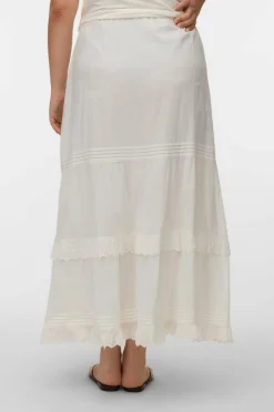 Vero Moda Curve Maxi skjørt vmcSandy HW Ankle Wvn Cur