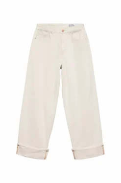 Vero Moda Jeans vmZelda HR Barrel Fold UP Ecru