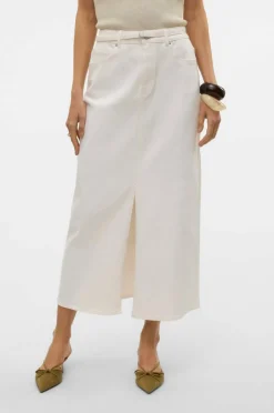 Vero Moda Maxi skjørt vmLizzy HR Belt Long Slit Dnm Skirt