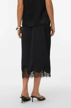 Vero Moda Skjørt vmGinny HW Lace Midi Skirt Exp