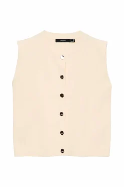 Vero Moda Vest vmGold SL O-neck Button Boo
