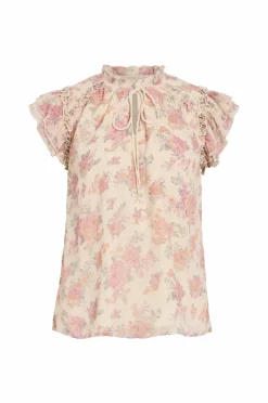 Vila Bluse viLaura S/S Tie Neck