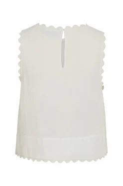 Vila Bluse viMindy O-neck S/L Scallop