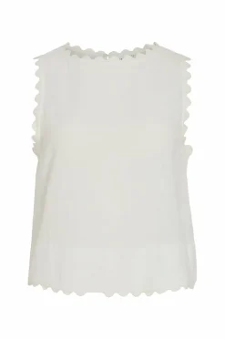 Vila Bluse viMindy O-neck S/L Scallop