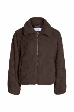 Vila Jakke i fuskepels viDorte L/S Jacket/pb