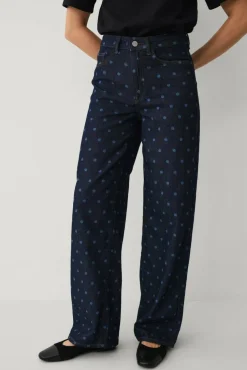 Vila Jeans viFreya Pal HW Dot Wide Jeans