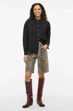 Vila Jeans-shorts viChia HW Long Denim Shorts
