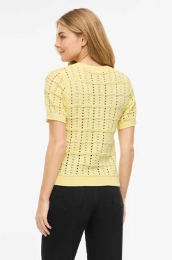 Vila Pullover viSidona O-neck Pointelle Knit Top/