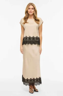 Vila Skjørt viEllette HW Ankle Lace Skirt