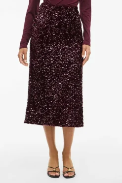 Vila Skjørt viFaith HW Midi Sequin